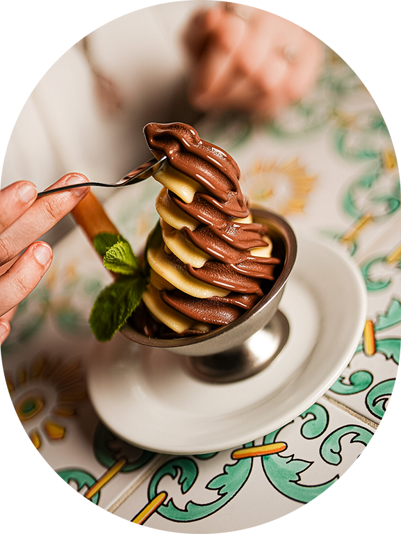 Restaurant glace à l'Italienne